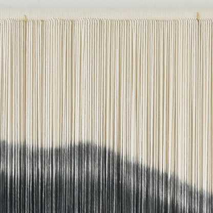 Jakalin Macrame Wall Hanging Dip Dyed Fiber Macrame Wall Decor Boho Cord Living Room Wall Art 57" Wx43 L
