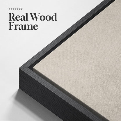 Large Framed Neutral Abstract Wall Art for Living Room, 3 Piece Modern Canvas Prints Paintings Artwork for Walls, Black and Beige Pictures for Living Room Hallway Stair Office Wall Decor 24x36 Inch