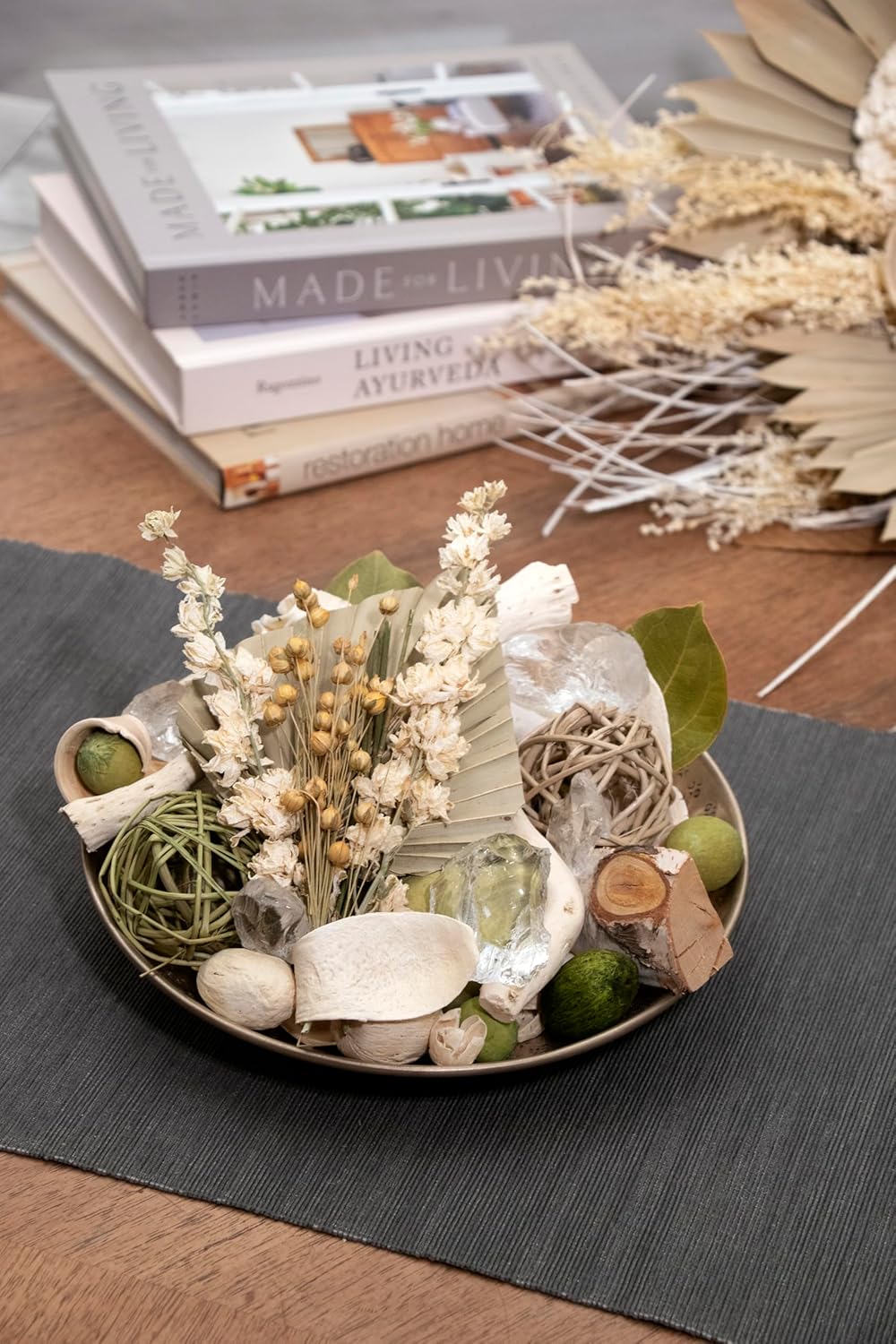 ANDALUCA Maison Box Fragrance Potpourri Decorative Vase & Bowl Filler Home Décor (Coconut Sandalwood)