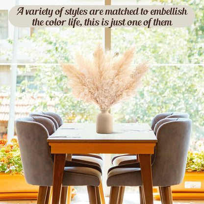 Pasuvsigt 12pcs 40'' Dried Pampas Grass Decor - Tall-Large Pampas Grass - Natural Beige - Boho Home Decor