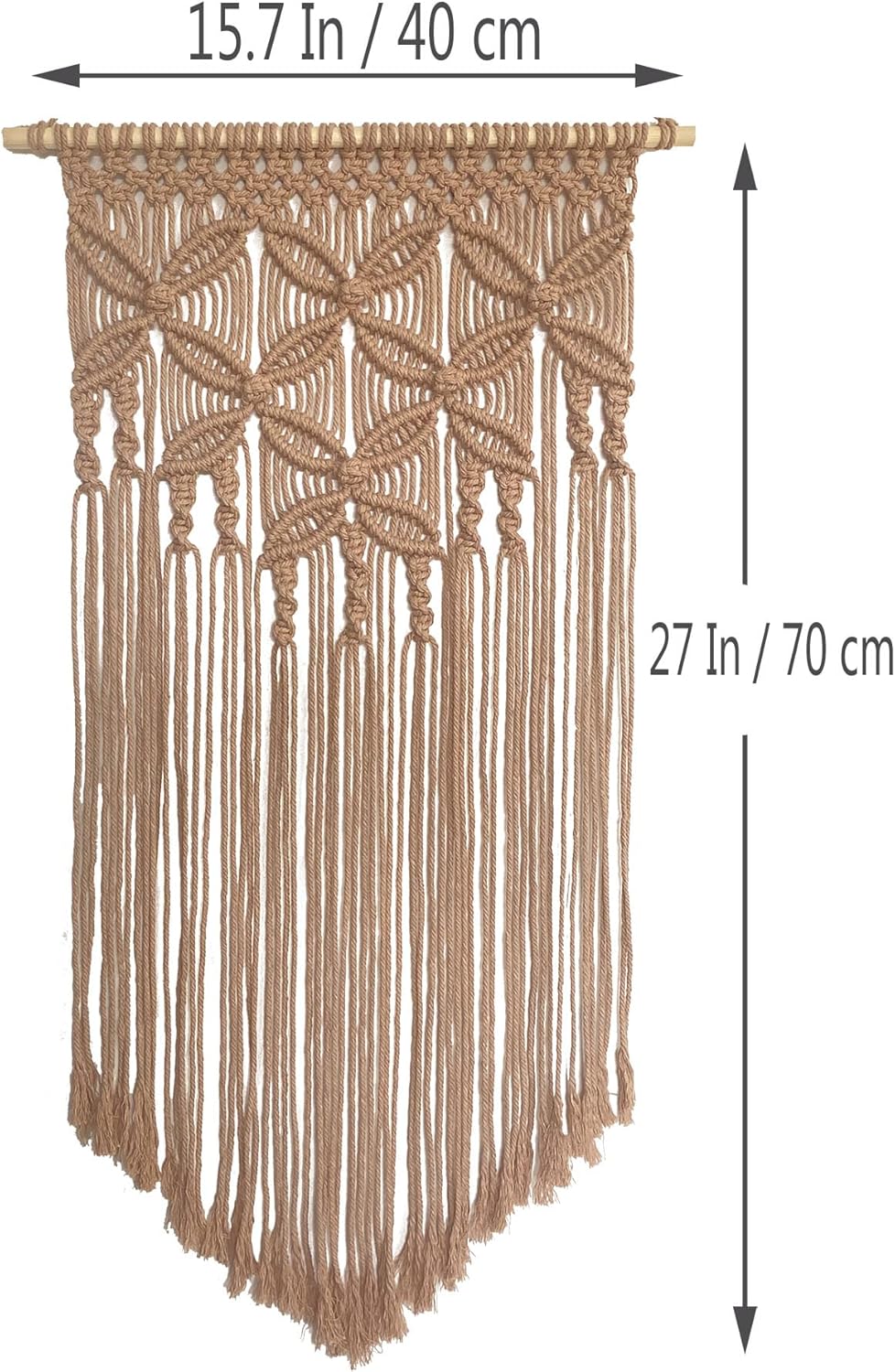Handmade Cotton Home Decor Macrame Wall Hanging Navy