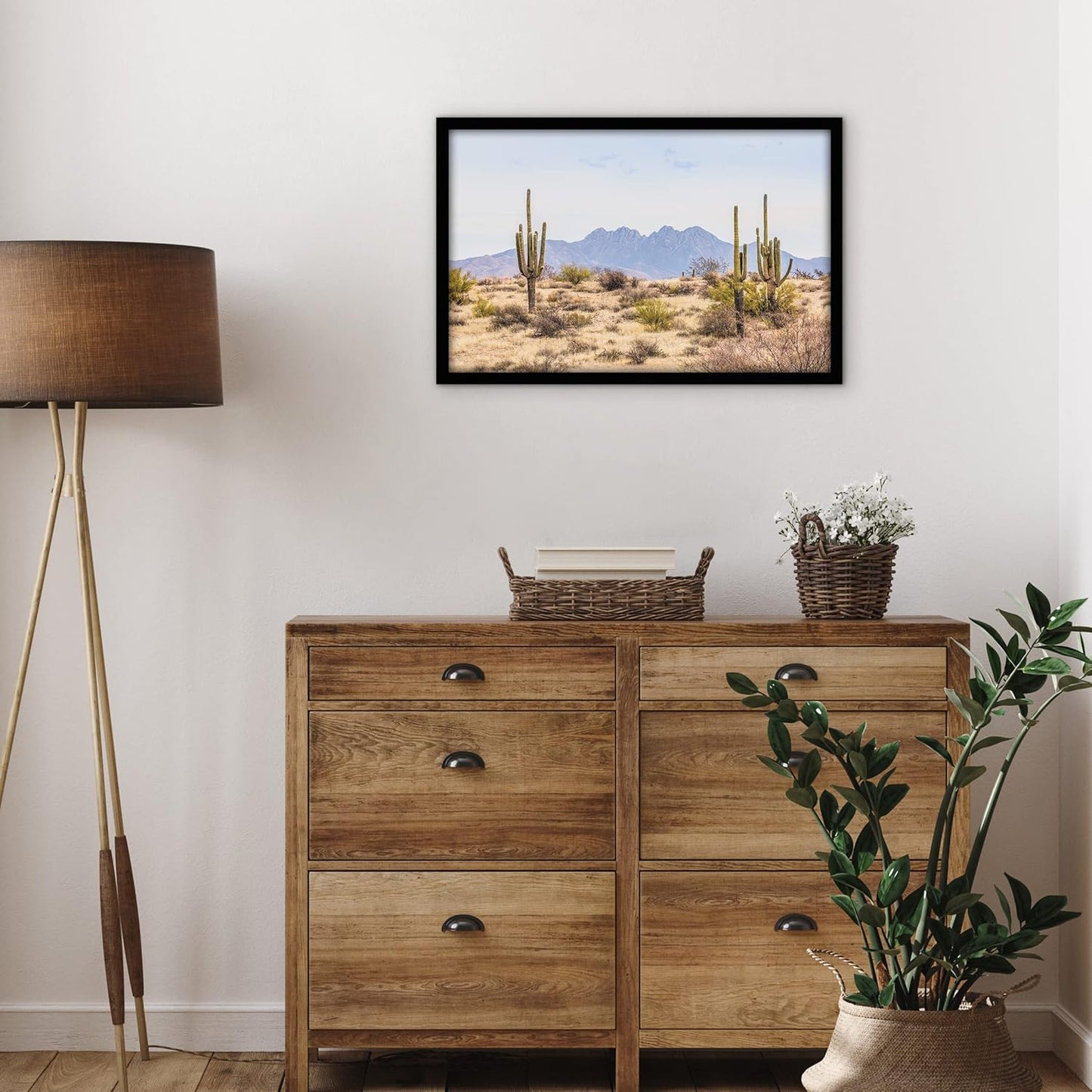 Americanflat 12x18 Poster Frame with Shatter-Resistant Glass - Signature Collection - Gallery-Style Frames Made of Engineered Wood - Photo Frame for Wall Display - Black - Colors B