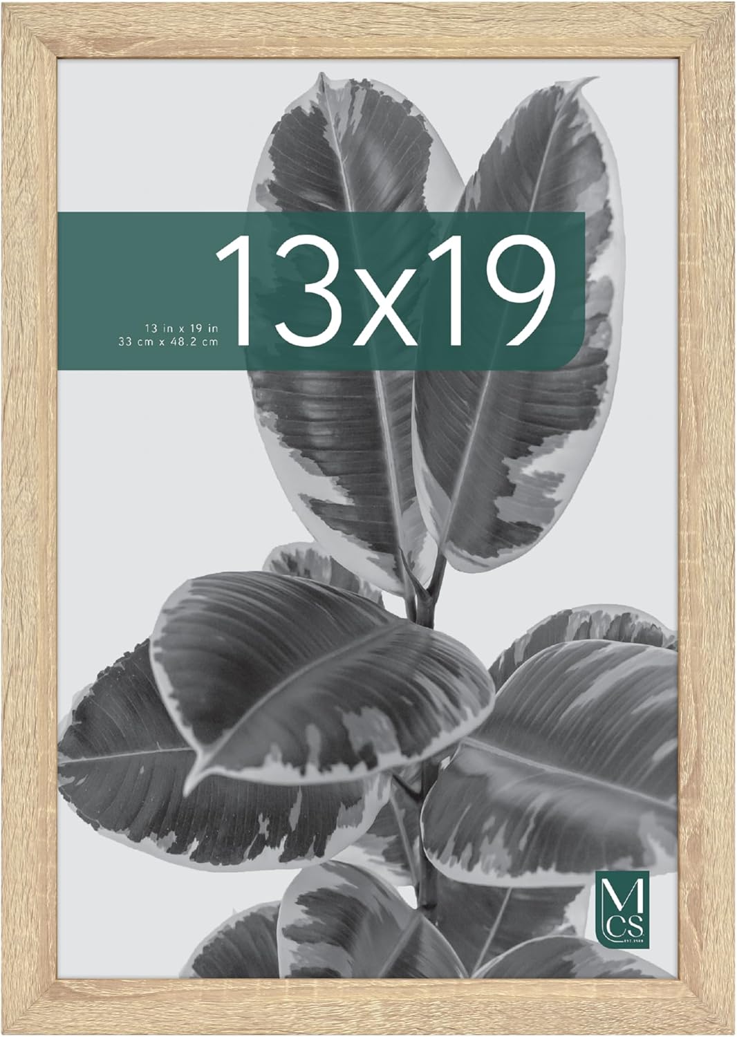 MCS Studio Gallery 16x24 Poster Frame Black Woodgrain Engineered Wood, Vertical & Horizontal Wall Hanging Large Picture Frame for Photos, Posters & Art Prints (1-Pack)