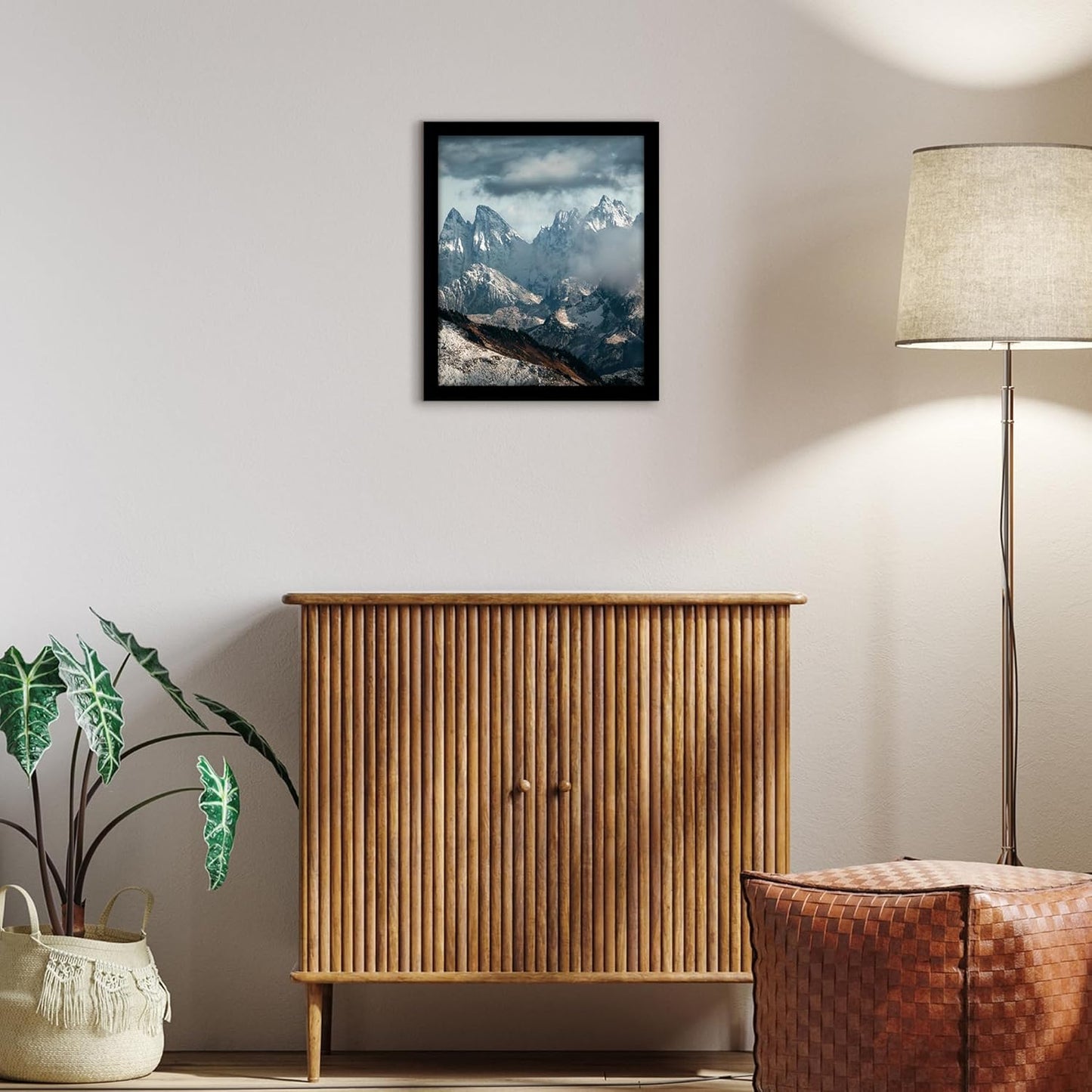 Americanflat 16x20 Picture Frame with Polished Plexiglass - Black Picture Frame - Wide Photo Frames Made of Engineered Wood for Vertical or Horizontal Wall Display - Epic Collection - Black - Colors C