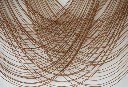Flber Macrame Wall Hanging Boho Wall Decor Tapestry Dip Dyed Ombre Moss Green Handmade Wall Art Woven Cotton Rope Backdrop with for Bedroom Living Room, 57" W x 39" L