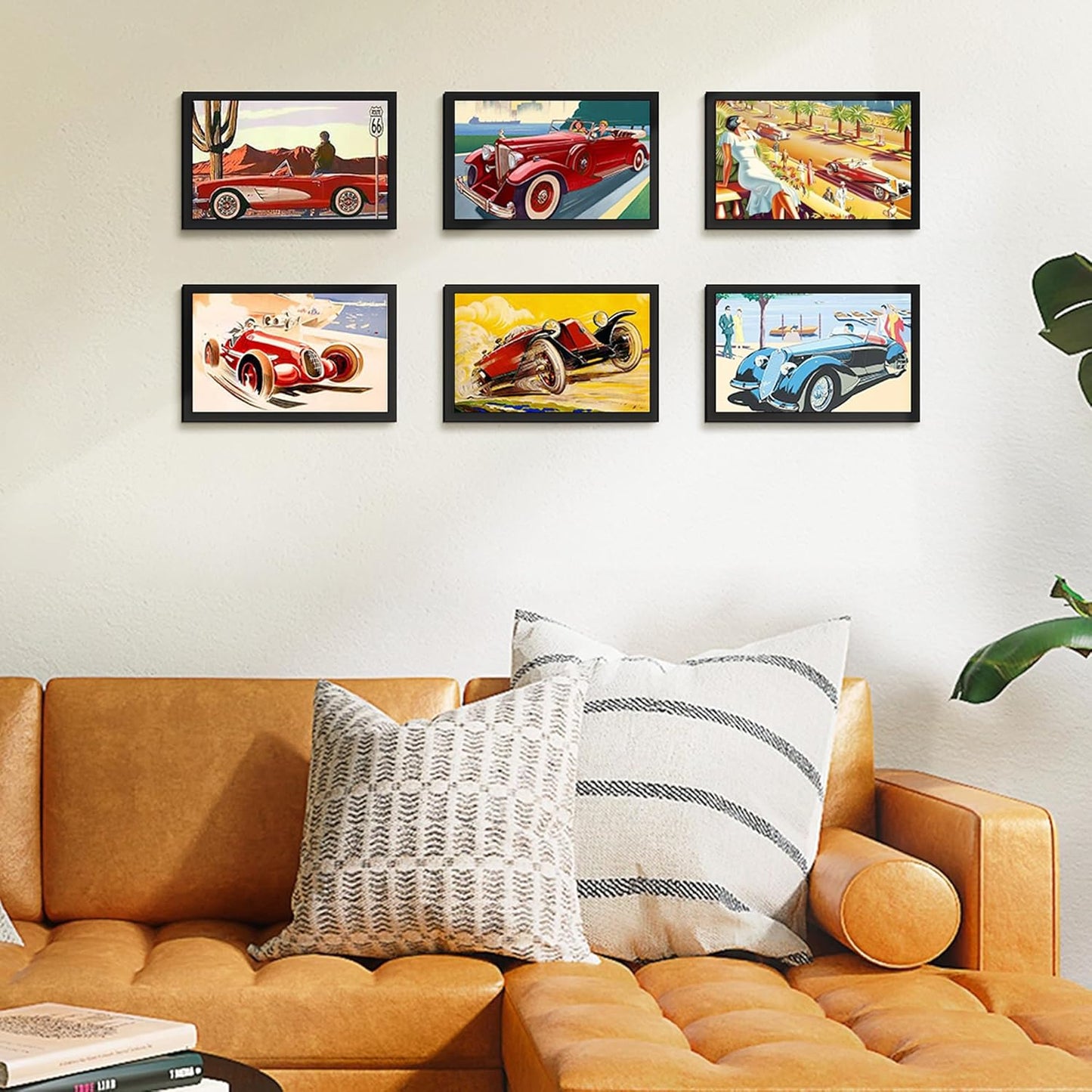 upsimples 11x14 Picture Frame Set of 5, Display Pictures 8x10 with Mat or 11x14 Without Mat, Wall Gallery Photo Frames, Black