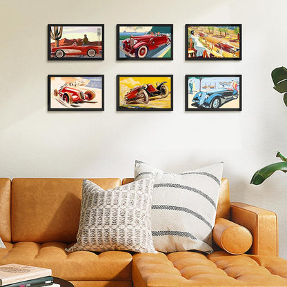 upsimples 11x14 Picture Frame Set of 5, Display Pictures 8x10 with Mat or 11x14 Without Mat, Wall Gallery Photo Frames, Black