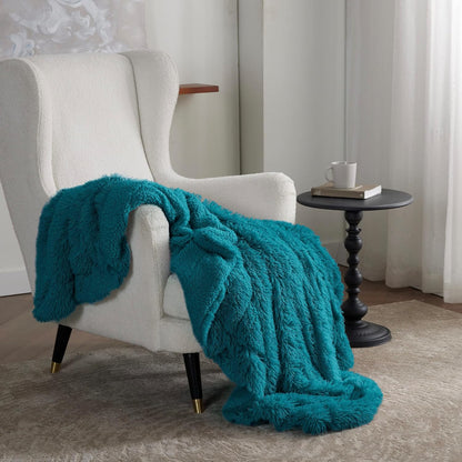 Bedsure GentleSoft Fluffy Fuzzy Faux Fur Throw Blanket for Couch, Soft Sherpa Fleece Cozy Gifts for Women, Plush Bed Blanket Room Decor for Men, Thick Warm Minky Teen Gifts Winter Bedding