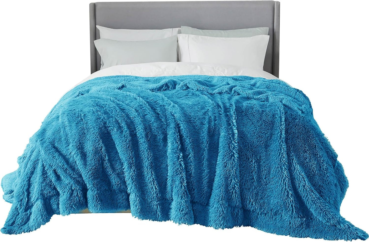 Bedsure GentleSoft Fluffy Fuzzy Faux Fur Throw Blanket for Couch, Soft Sherpa Fleece Cozy Gifts for Women, Plush Bed Blanket Room Decor for Men, Thick Warm Minky Teen Gifts Winter Bedding