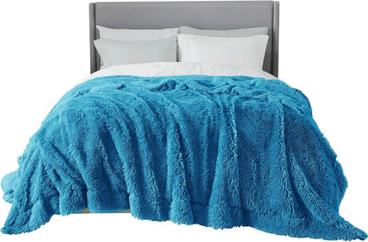 Bedsure GentleSoft Fluffy Fuzzy Faux Fur Throw Blanket for Couch, Soft Sherpa Fleece Cozy Gifts for Women, Plush Bed Blanket Room Decor for Men, Thick Warm Minky Teen Gifts Winter Bedding