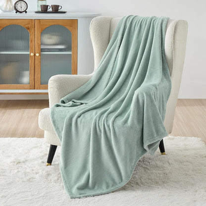 Bedsure GentleSoft Fleece Throw Blanket for Couch Grey - Lightweight Plush Fuzzy Cozy Soft Blankets and Throws for Sofa, Couch, Travel, Camping, 50x60 inches - Colors B