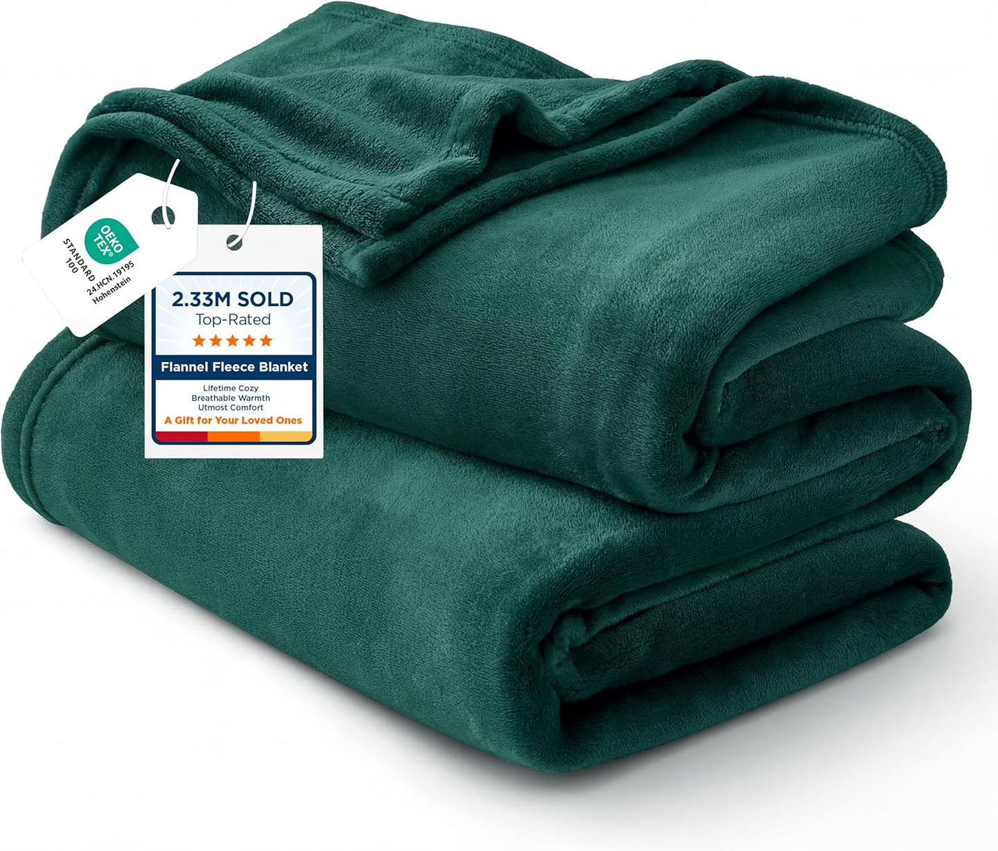 Bedsure GentleSoft Fleece Throw Blanket for Couch Grey - Lightweight Plush Fuzzy Cozy Soft Blankets and Throws for Sofa, Couch, Travel, Camping, 50x60 inches - Colors B