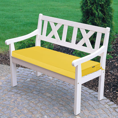 Outdoor Bench Cushions 48 x 18 Inch Thick Waterproof Porch Swing Cushions with Tie Patio Furniture Chair Cushion Bench Pad 5 Year Color Fastness Backyard Seat Pads Navy