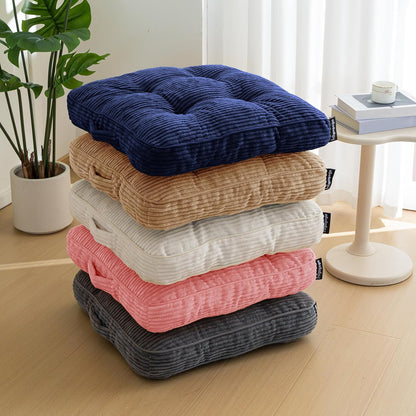 HIGOGOGO 6" Extra Thick Floor Pillow Cushion for Adults, Meditation Cushion Pillow, Large Square Floor Sitting, Tufted Corduroy Cover, for Tatami Living Room or Yoga, 22x22 Inch, 2Pack, Dark Grey
