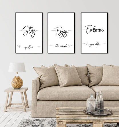 ELSKER&HOME 22.375 x 34 Poster Frame 3 Pack, Black Picture Frame for Horizontal or Vertical Wall Mounting, Sturdy and Scratch-proof