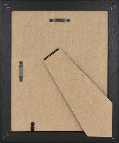 MCS Studio Gallery 16x24 Poster Frame Black Woodgrain Engineered Wood, Vertical & Horizontal Wall Hanging Large Picture Frame for Photos, Posters & Art Prints (1-Pack)