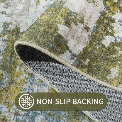 Ompaa 2x6 Rug Runners for Hallways Kitchen Runner Rug Non Slip Washable Grey Long Runner Rugs with Rubber Backing Soft Abstract Carpet Runner for Hallways, Kitchen, Bedroom, Bathroom, Entryway - Colors B