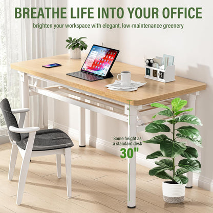 Suntee 2 Pack Artificial Fiddle Leaf Fig Tree, 30" Ficus Lyrata Fake Plants with Pots, Floor Plant Outdoor Faux Plants for Living Room, Corner, Office, Patio, Windowsill Decor
