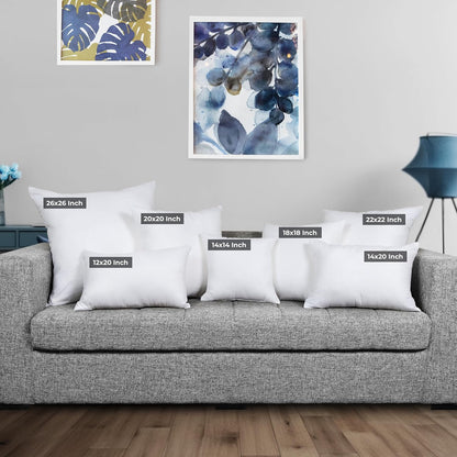 Utopia Bedding 18x18 Pillow Inserts, Set of 2, White – Indoor Decorative Throw Pillows for Bed, Sofa & Couch – Soft, Supportive & Fluffy Cushion Inserts