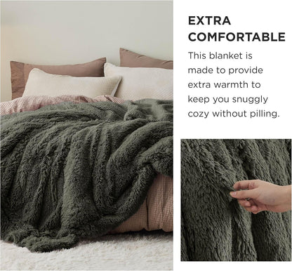Bedsure GentleSoft Fluffy Fuzzy Faux Fur Throw Blanket for Couch, Soft Sherpa Fleece Cozy Gifts for Women, Plush Bed Blanket Room Decor for Men, Thick Warm Minky Teen Gifts Winter Bedding