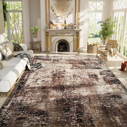 Ompaa 2x6 Rug Runners for Hallways Kitchen Runner Rug Non Slip Washable Grey Long Runner Rugs with Rubber Backing Soft Abstract Carpet Runner for Hallways, Kitchen, Bedroom, Bathroom, Entryway - Colors A