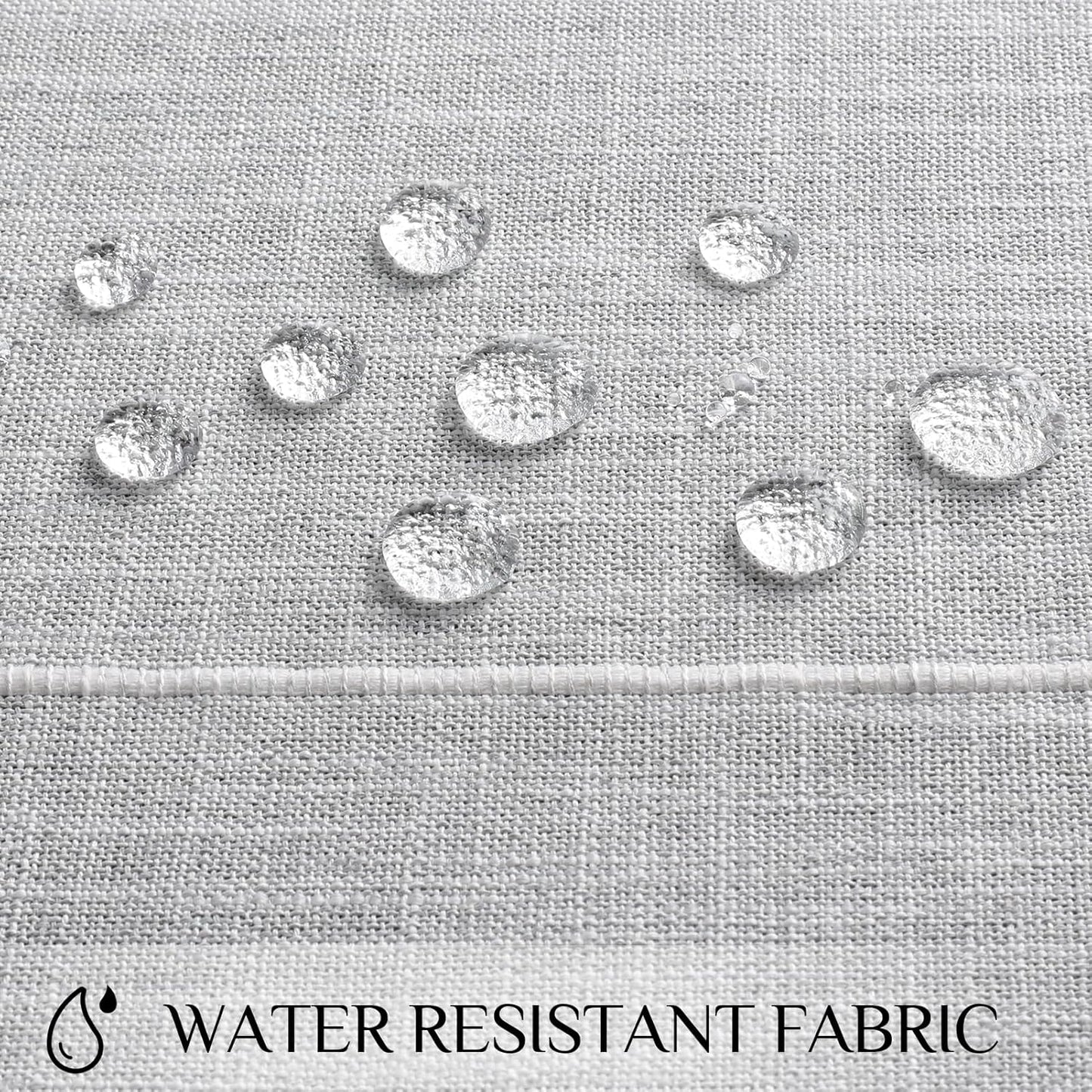Softalker Outdoor Tablecloth Rectangle, Waterproof Linen Cotton Farmhouse Table Cloths with Tassel, Heavy Weight Wrinkle Free Boho Table Cover for Picnic Camping Dining - 55 x 70 Inch, Coffee Lines