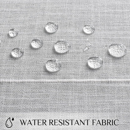 Softalker Outdoor Tablecloth Rectangle, Waterproof Linen Cotton Farmhouse Table Cloths with Tassel, Heavy Weight Wrinkle Free Boho Table Cover for Picnic Camping Dining - 55 x 70 Inch, Coffee Lines