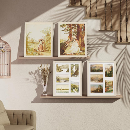 Vittanly 11x14 Collage Picture Frame, Displays 5Pcs 4x6 Pictures with Mat or 1Pcs 11x14 without Mat for Wall Mounting, Picture Frames Collage Wall Decor in Black, 1 Pack
