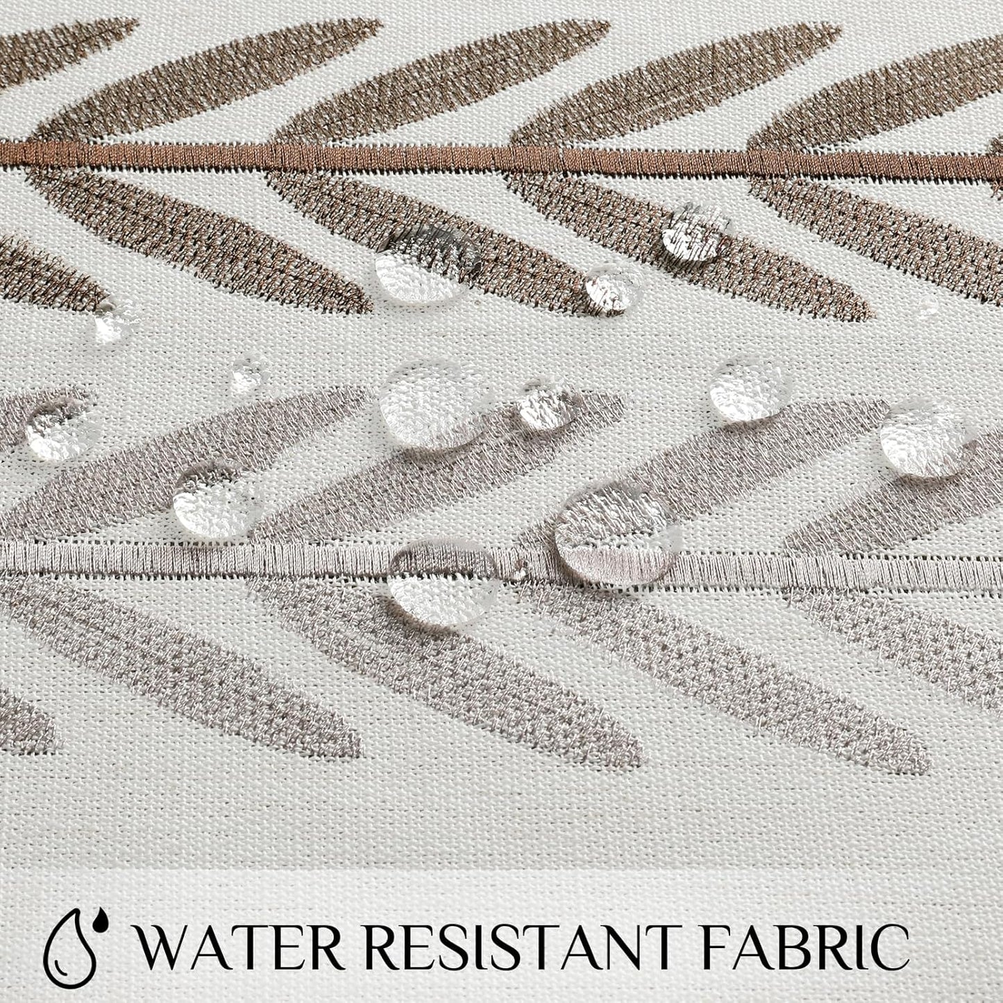 Softalker Outdoor Tablecloth Rectangle, Waterproof Linen Cotton Farmhouse Table Cloths with Tassel, Heavy Weight Wrinkle Free Boho Table Cover for Picnic Camping Dining - 55 x 70 Inch, Coffee Lines