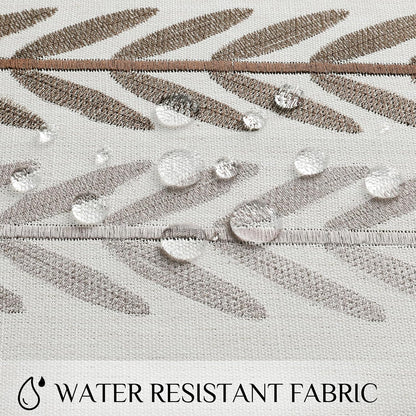 Softalker Outdoor Tablecloth Rectangle, Waterproof Linen Cotton Farmhouse Table Cloths with Tassel, Heavy Weight Wrinkle Free Boho Table Cover for Picnic Camping Dining - 55 x 70 Inch, Coffee Lines
