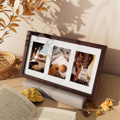Vittanly 11x14 Collage Picture Frame, Displays 5Pcs 4x6 Pictures with Mat or 1Pcs 11x14 without Mat for Wall Mounting, Picture Frames Collage Wall Decor in Black, 1 Pack