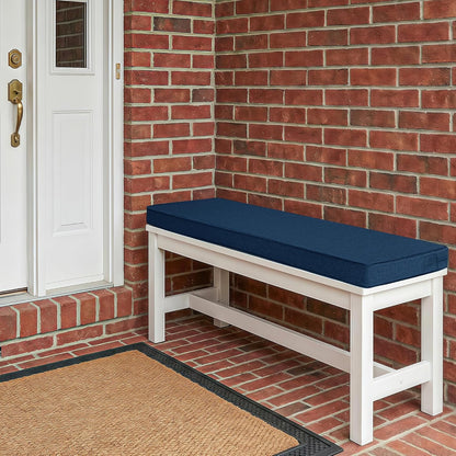 Outdoor Bench Cushion, Water-Resistant & Fade-Resistant, Porch Swing Cushions with Ties, Patio Furniture Seat Pads for Garden Loveseat Settee, Removable Cover Non-Slip Bottom, 48 x 16 Inch, Natural