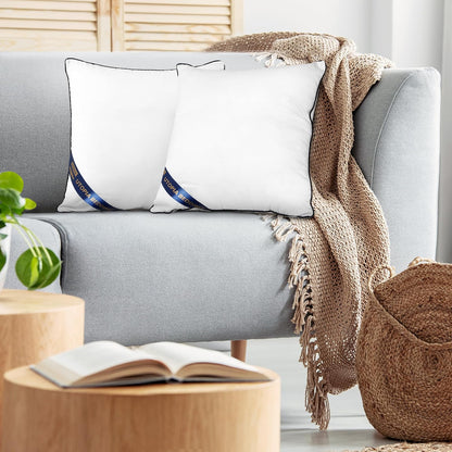 Utopia Bedding Throw Pillow Inserts (Pack of 4, White), 18 x 18 Inches Decorative Indoor Pillows for Sofa, Bed, Couch, Cushion Sham Stuffer