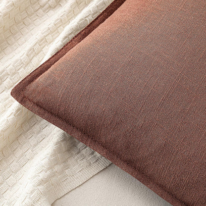 MIULEE Decorative Linen Euro Sham Pillow Covers 26x26 Cream White Boho Farmhouse Neutral Couch Throw Pillows for Bed Pack of 2 Accent Modern Pillowcase Sofa Livingroom Home Decor