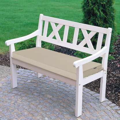Outdoor Bench Cushions 48 x 18 Inch Thick Waterproof Porch Swing Cushions with Tie Patio Furniture Chair Cushion Bench Pad 5 Year Color Fastness Backyard Seat Pads Navy
