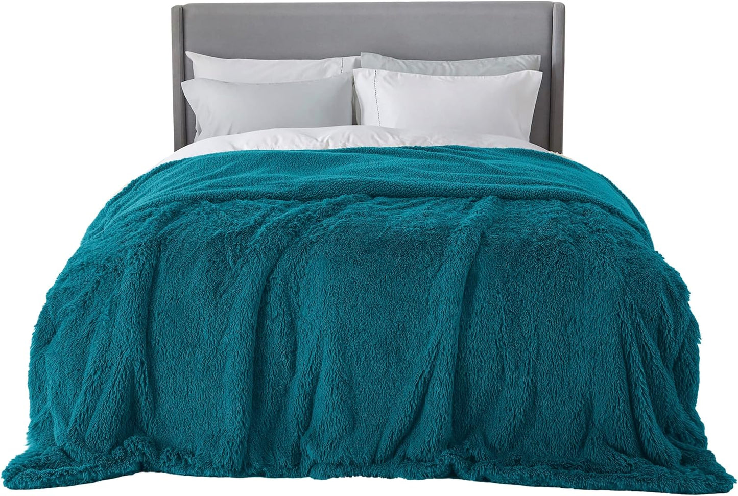 Bedsure GentleSoft Fluffy Fuzzy Faux Fur Throw Blanket for Couch, Soft Sherpa Fleece Cozy Gifts for Women, Plush Bed Blanket Room Decor for Men, Thick Warm Minky Teen Gifts Winter Bedding