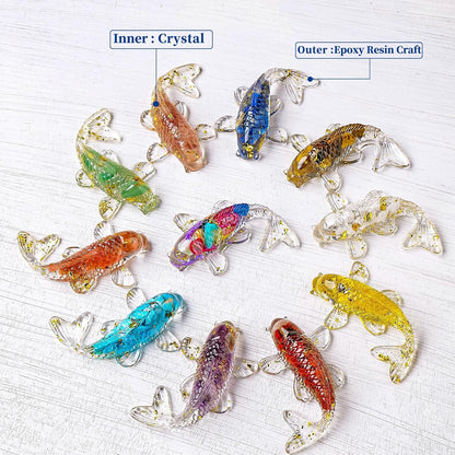 10PCS Crystal Bird Figurines Resin Animal Statues Decorative Gravel Birds Decor Animal Figurines for Home Decor Unique Bird for Teens