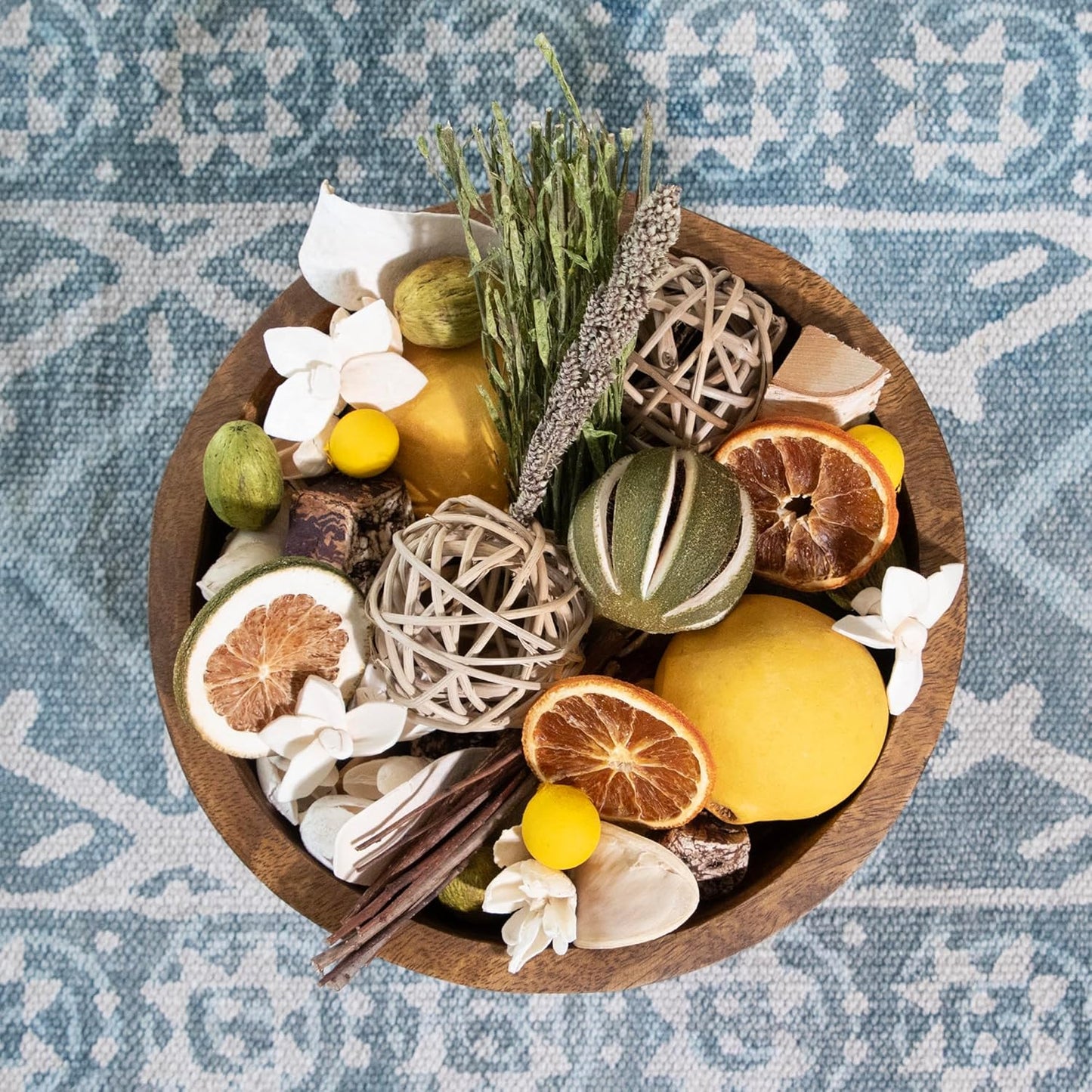 ANDALUCA Maison Box Fragrance Potpourri Decorative Vase & Bowl Filler Home Décor (Coconut Sandalwood)