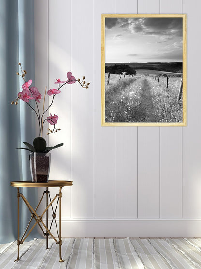 MCS Canvas Float Frames 8x10 Frame, Black Frame for Finished Canvases, Vertical & Horizontal Wall Hanging Frame with Adhesive for Canvas Paintings (1-Pack)