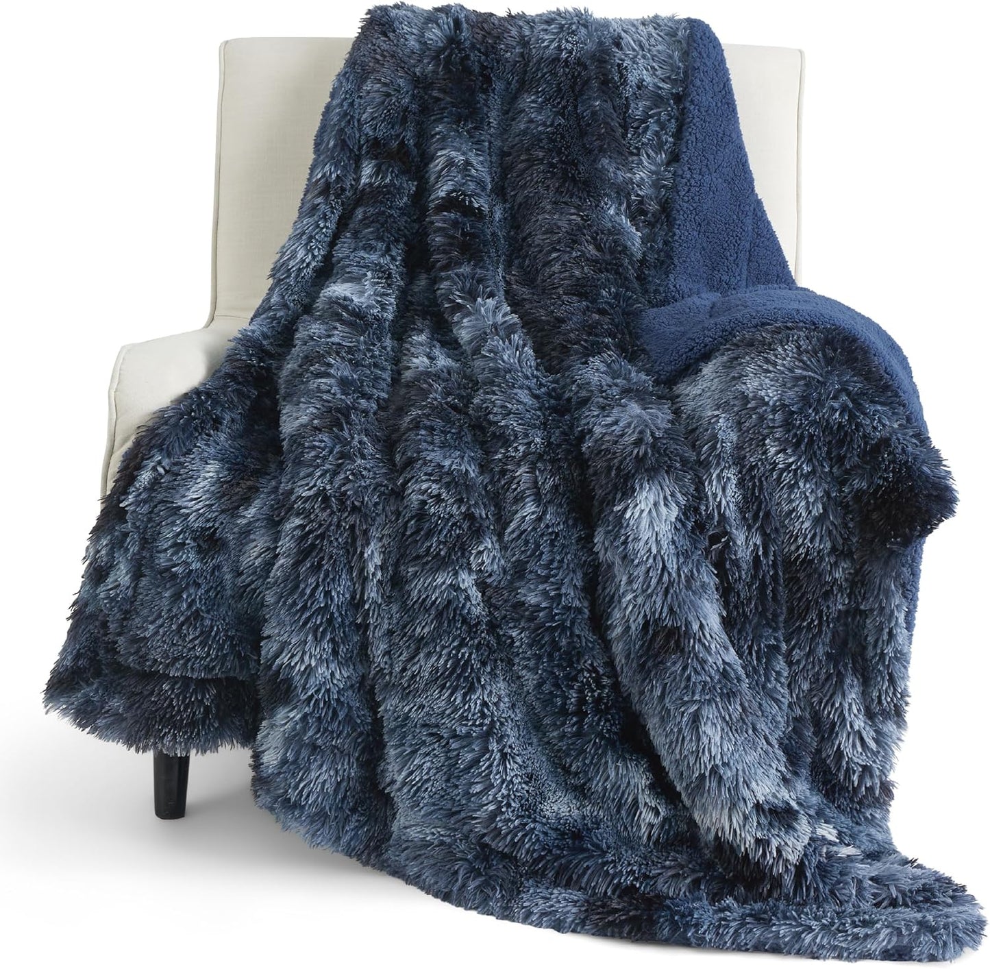 Bedsure GentleSoft Fluffy Fuzzy Faux Fur Throw Blanket for Couch, Soft Sherpa Fleece Cozy Gifts for Women, Plush Bed Blanket Room Decor for Men, Thick Warm Minky Teen Gifts Winter Bedding