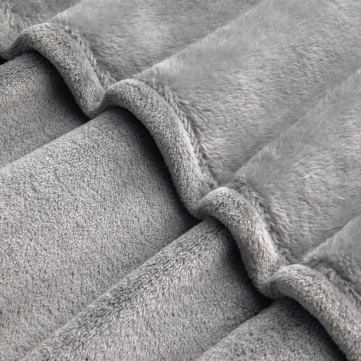 BEDELITE Fleece Blanket Black Throw Blankets for Couch & Bed, Luxury Plush Cozy Fuzzy Blanket 50x60 inches, Super Soft Warm Lightweight Throw Blanket for Travel Camping - Colors B