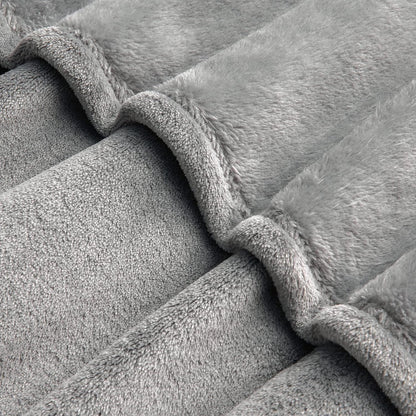 BEDELITE Fleece Blanket Black Throw Blankets for Couch & Bed, Luxury Plush Cozy Fuzzy Blanket 50x60 inches, Super Soft Warm Lightweight Throw Blanket for Travel Camping - Colors B