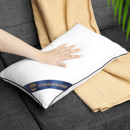 Utopia Bedding Throw Pillow Inserts (Pack of 4, White), 18 x 18 Inches Decorative Indoor Pillows for Sofa, Bed, Couch, Cushion Sham Stuffer