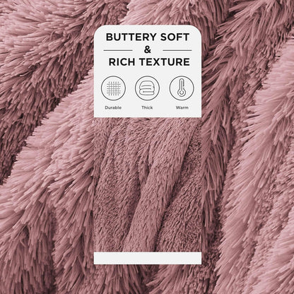 Bedsure GentleSoft Fluffy Fuzzy Faux Fur Throw Blanket for Couch, Soft Sherpa Fleece Cozy Gifts for Women, Plush Bed Blanket Room Decor for Men, Thick Warm Minky Teen Gifts Winter Bedding