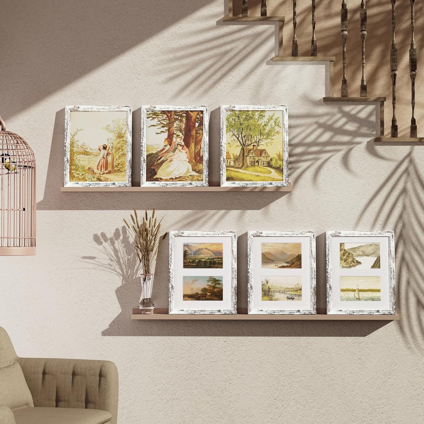 Vittanly 11x14 Collage Picture Frame, Displays 5Pcs 4x6 Pictures with Mat or 1Pcs 11x14 without Mat for Wall Mounting, Picture Frames Collage Wall Decor in Black, 1 Pack