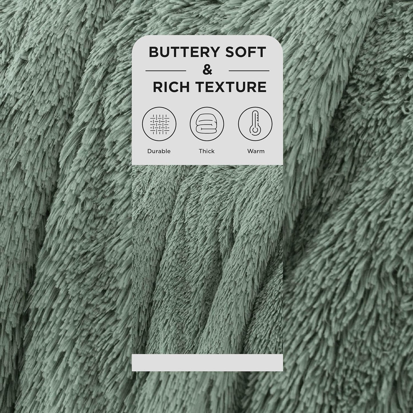 Bedsure GentleSoft Fluffy Fuzzy Faux Fur Throw Blanket for Couch, Soft Sherpa Fleece Cozy Gifts for Women, Plush Bed Blanket Room Decor for Men, Thick Warm Minky Teen Gifts Winter Bedding
