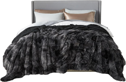 Bedsure GentleSoft Fluffy Fuzzy Faux Fur Throw Blanket for Couch, Soft Sherpa Fleece Cozy Gifts for Women, Plush Bed Blanket Room Decor for Men, Thick Warm Minky Teen Gifts Winter Bedding