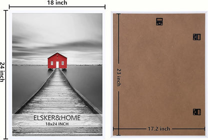 ELSKER&HOME 22.375 x 34 Poster Frame 3 Pack, Black Picture Frame for Horizontal or Vertical Wall Mounting, Sturdy and Scratch-proof