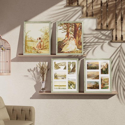 Vittanly 11x14 Collage Picture Frame, Displays 5Pcs 4x6 Pictures with Mat or 1Pcs 11x14 without Mat for Wall Mounting, Picture Frames Collage Wall Decor in Black, 1 Pack