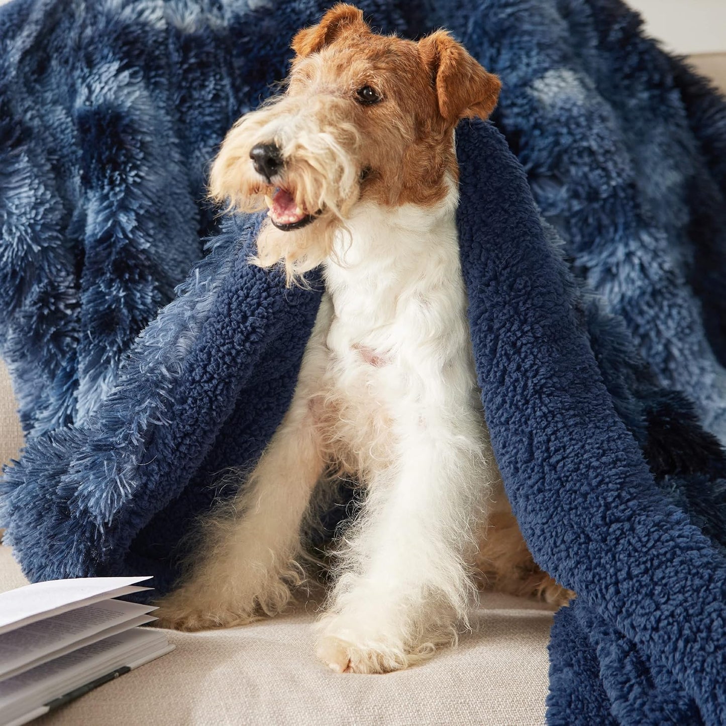 Bedsure GentleSoft Fluffy Fuzzy Faux Fur Throw Blanket for Couch, Soft Sherpa Fleece Cozy Gifts for Women, Plush Bed Blanket Room Decor for Men, Thick Warm Minky Teen Gifts Winter Bedding